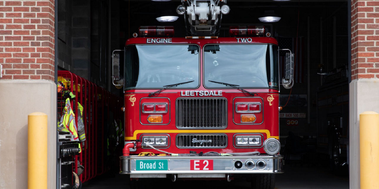 Photo of a firetruck.