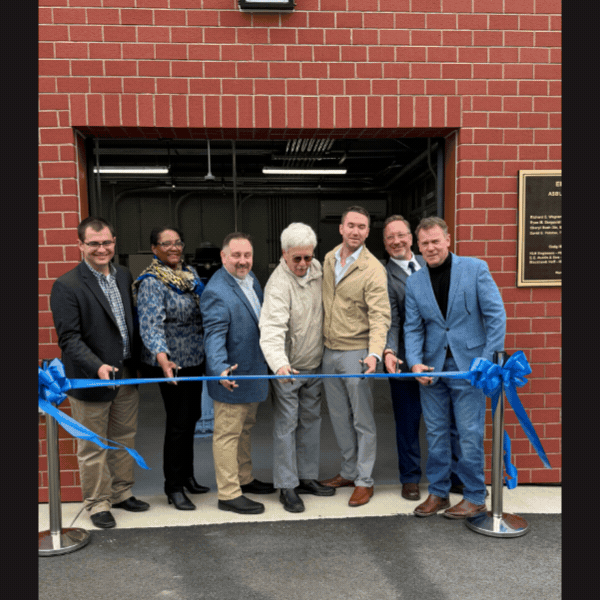 Slideshow of images of Sen. Laughlin at the ribbon cutting of an Erie Water Works pump station.