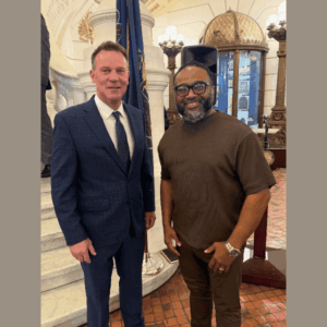 Slideshow of the Senator meeting with chamber leaders