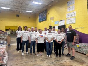 Photo of volunteers at the Second Harvest Food Bank
