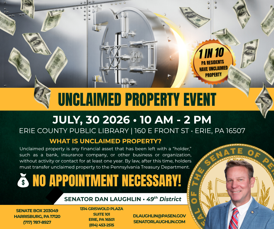 Unclaimed Property Event graphic