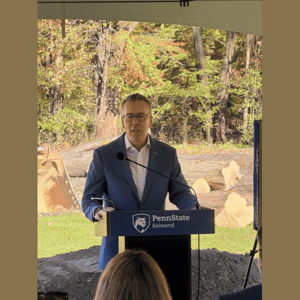 Slideshow of photos from the groundbreaking event at Penn State Behrend