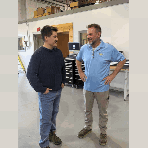 Slideshow of photos of Sen. Laughlin touring Epworth Automation